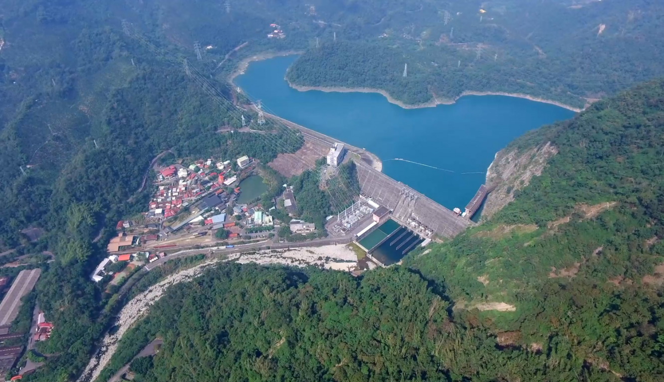 十四項基本建設明潭抽蓄水力發電廠全貌