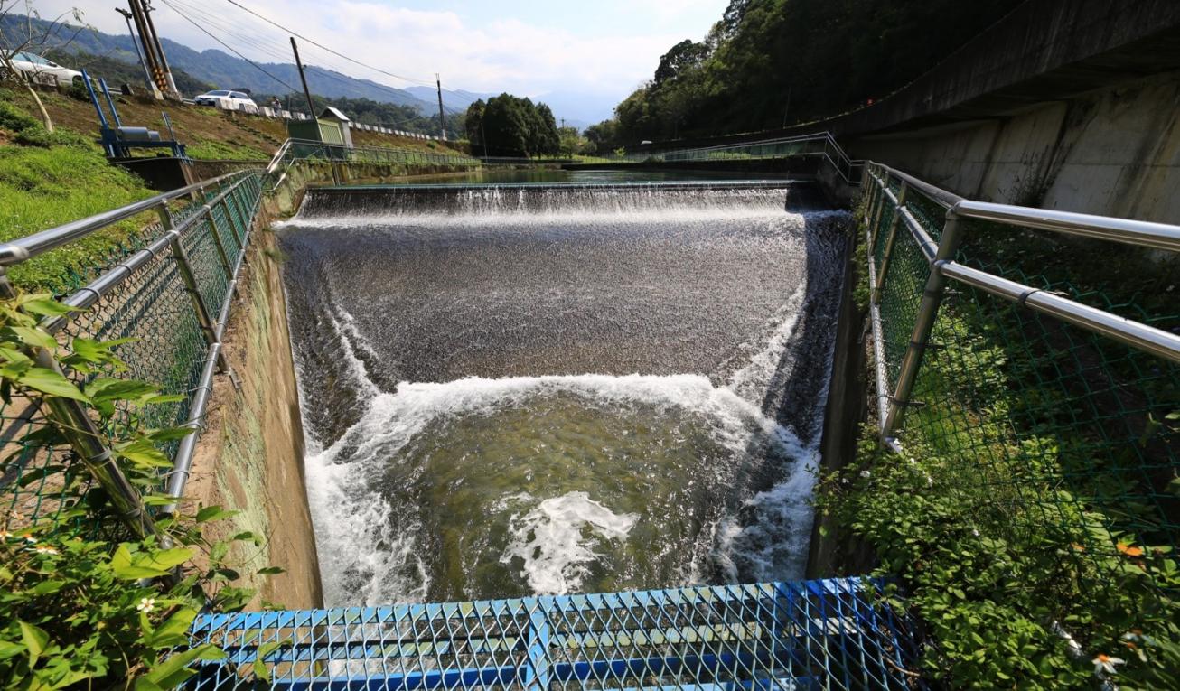 東興淨水場水源永和山水庫田美攔河堰沉砂池地下導水路引水口