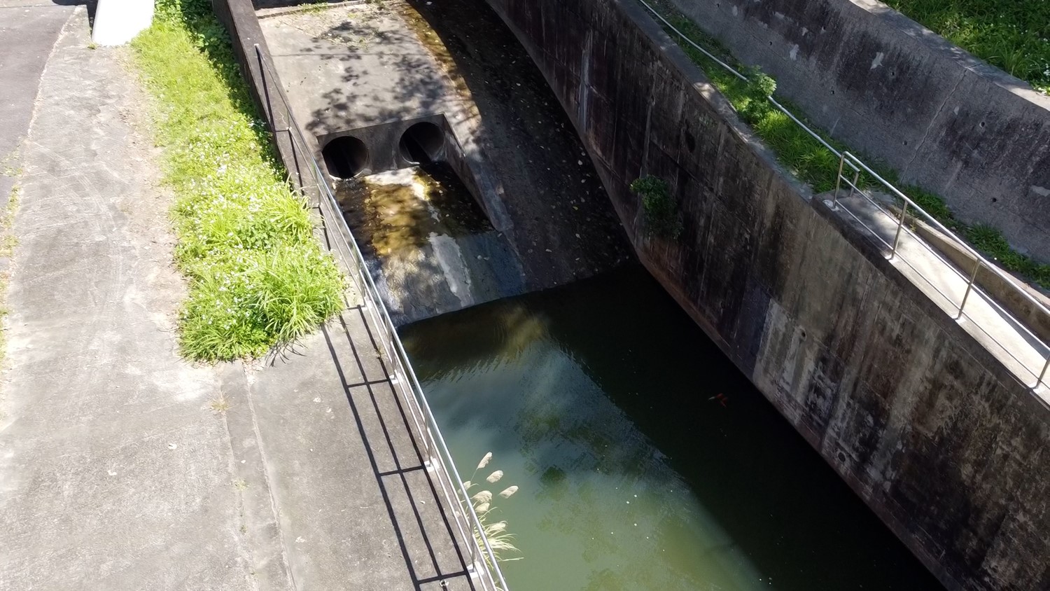 東興淨水場水源永和山水庫出水口、卡閥室大門