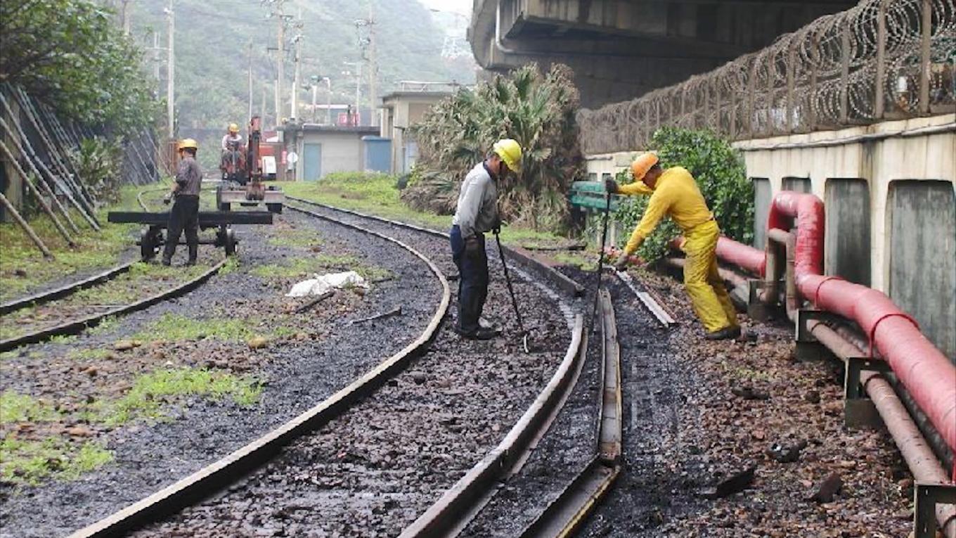 林口電廠運煤的桃林鐵路支線修整