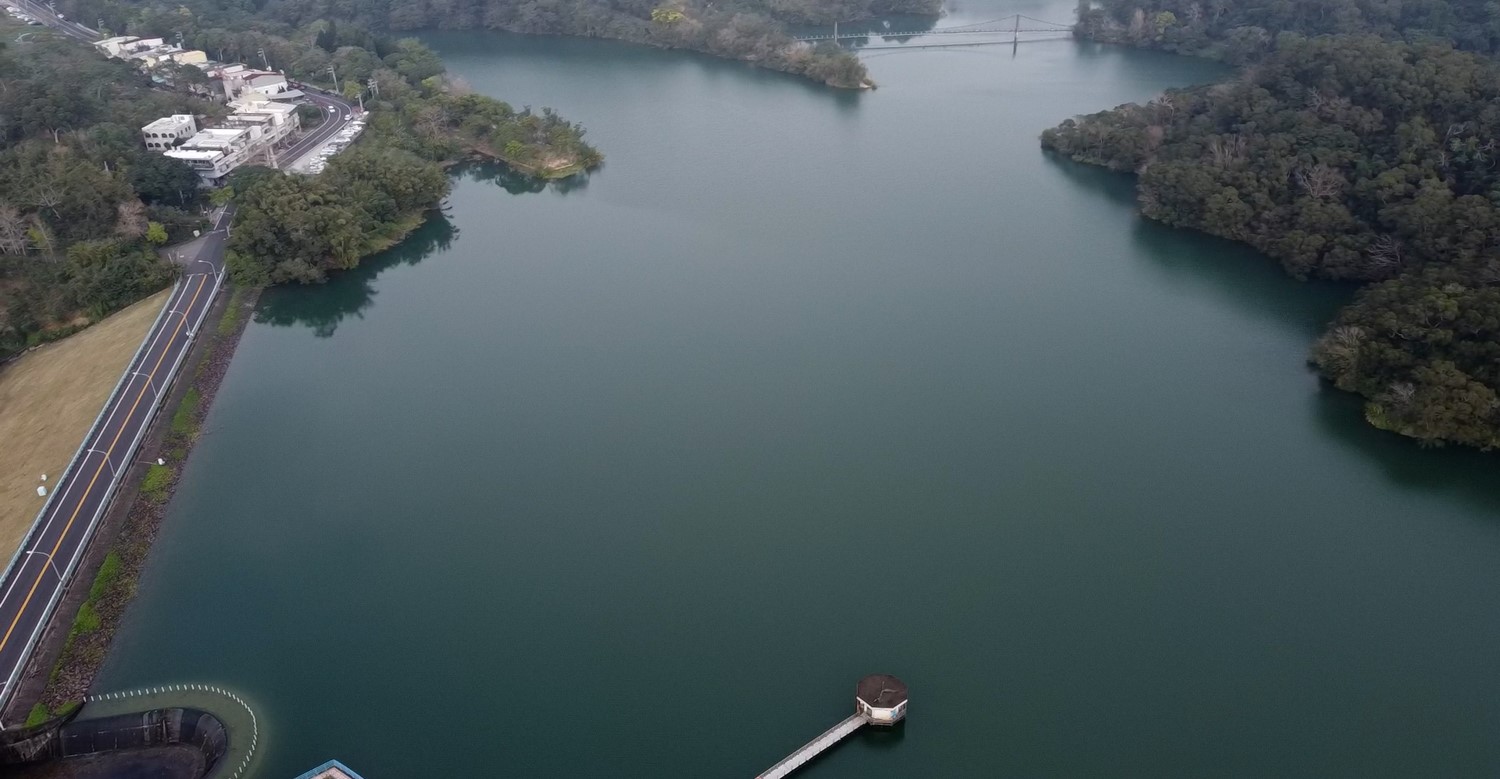 寶山淨水場水源寶山水庫全貌