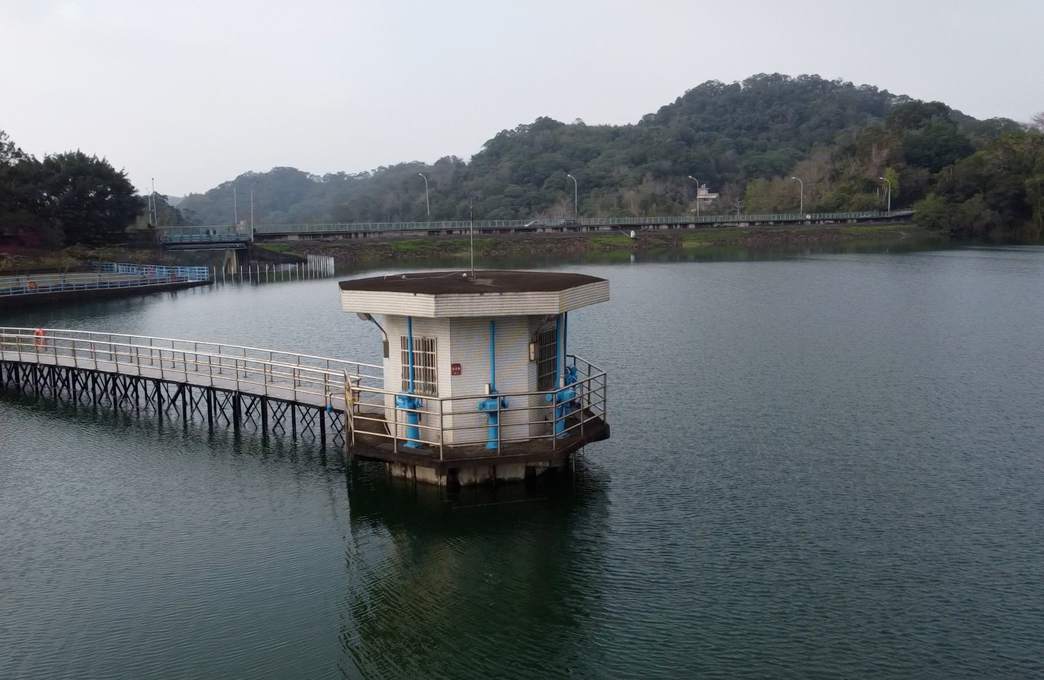 寶山淨水場水源寶山水庫主要設施