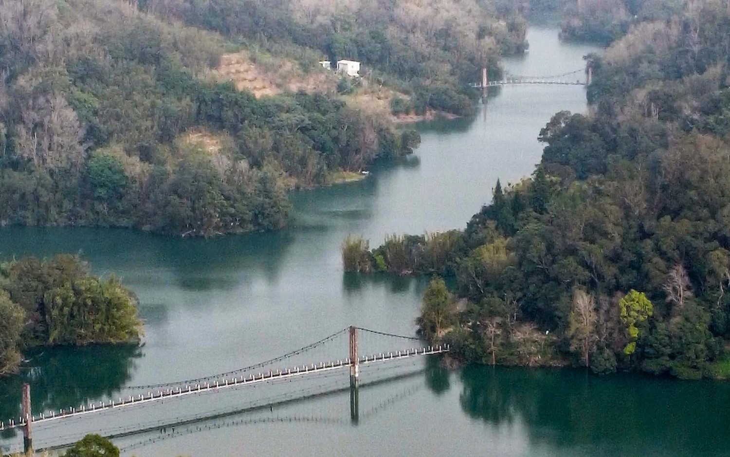 寶山淨水場水源寶山水庫吊橋