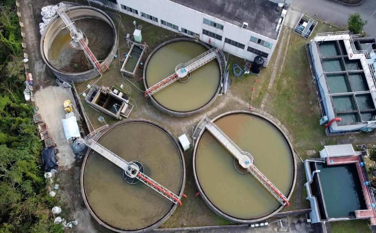 寶山淨水場的廢水處理設施