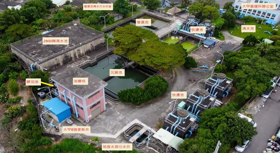 大甲營運所淨水場全貌