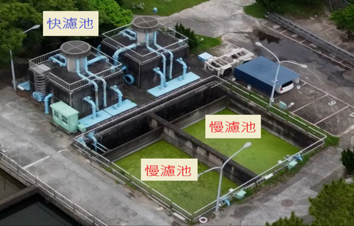 大甲營運所淨水場設施慢濾池及快濾池