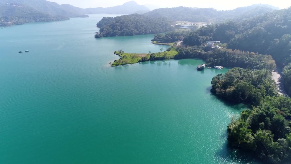 濁水溪流域日月潭俯瞰