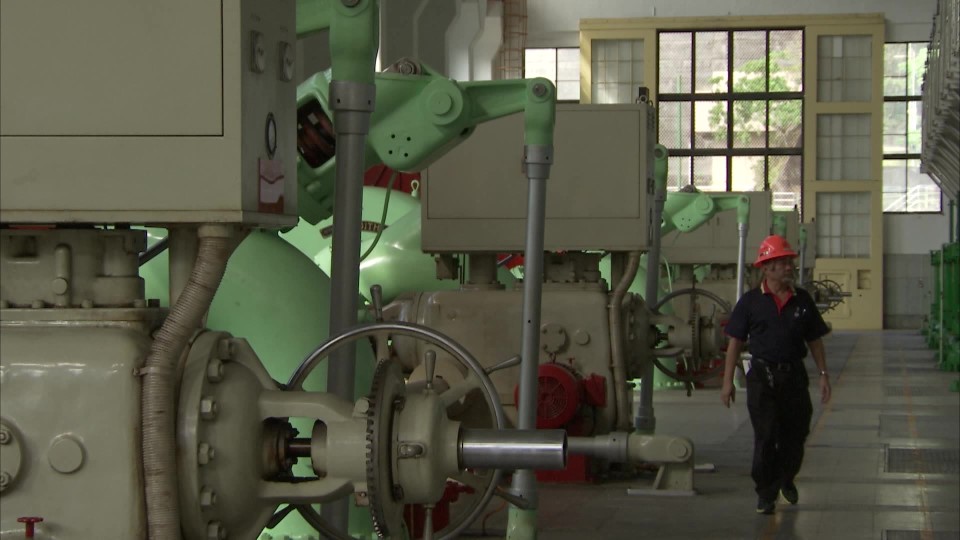 濁水溪流域大觀一廠廠內一隅