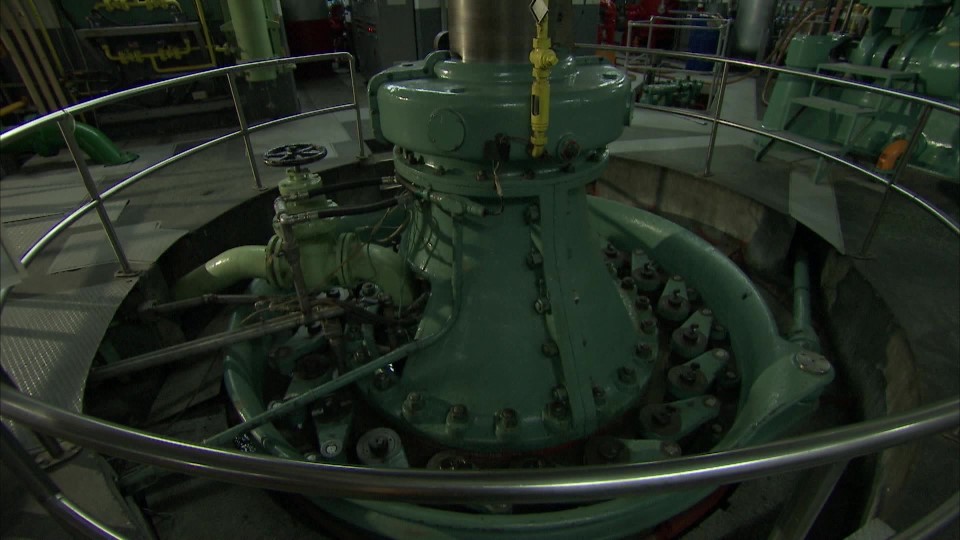 濁水溪流域鉅工電廠水輪機