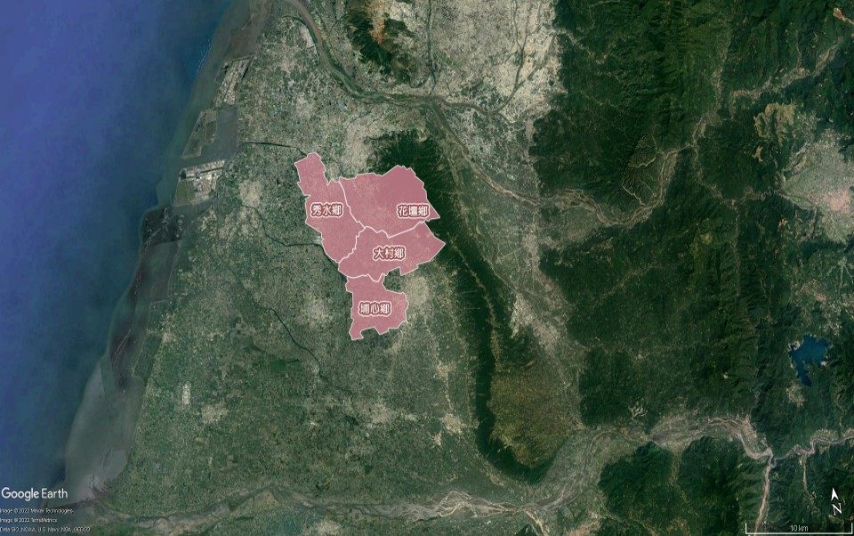 民國時代彰化地區公共給水花壇系統花壇淨水場供水供域