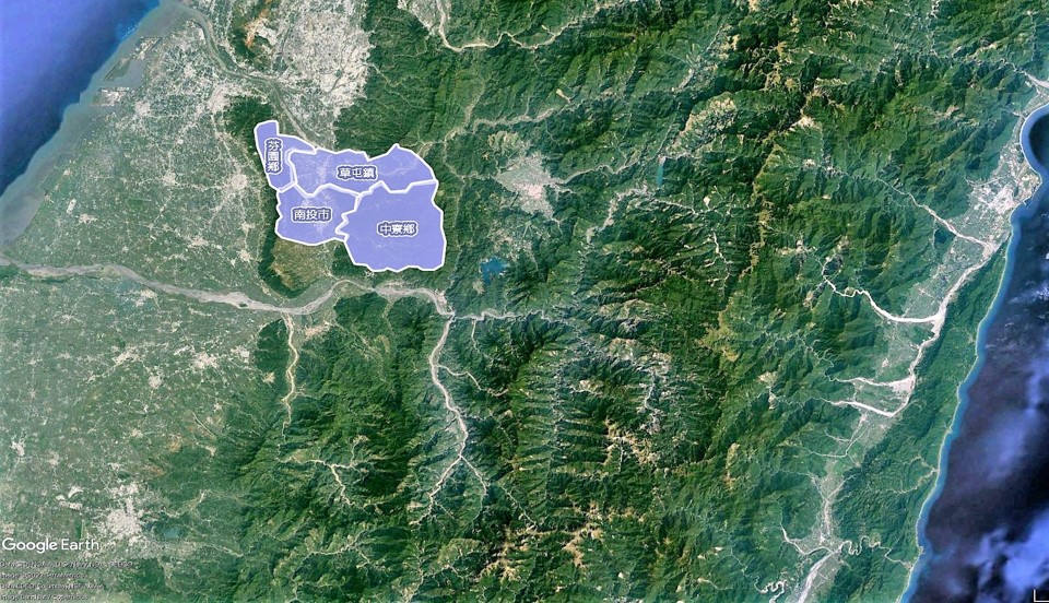 民國時代南投地區公共給水草屯系統供水區域