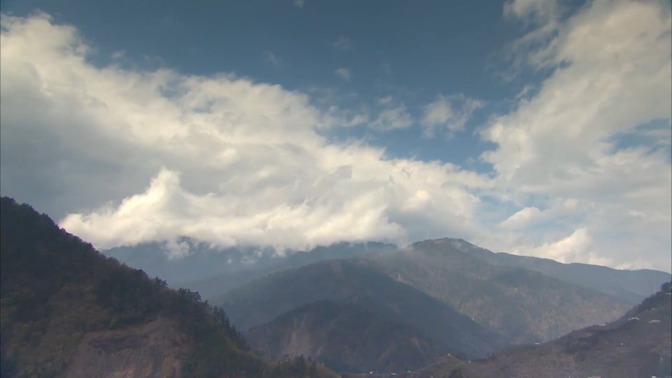 大甲溪流域山巒遠眺