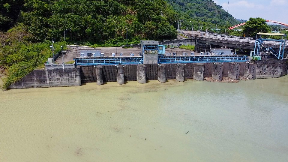 民國時代雲林地區公共給水集集攔河堰南岸取水口