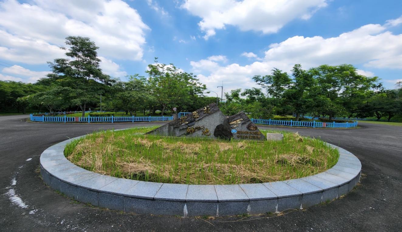 民國時代雲林地區公共給水集集攔河堰北岸沉砂池