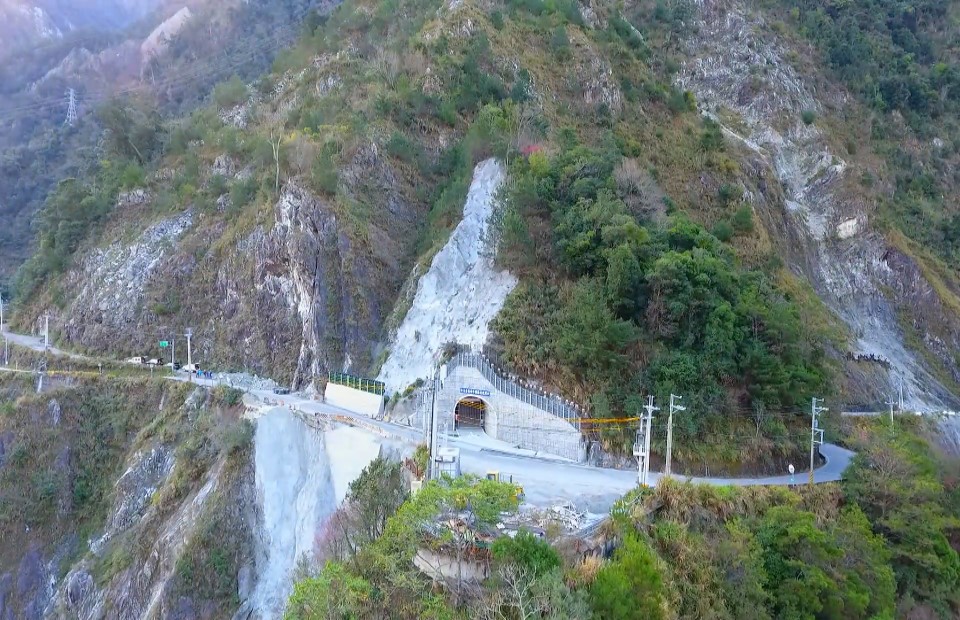 大甲溪流域谷關電廠新建出口