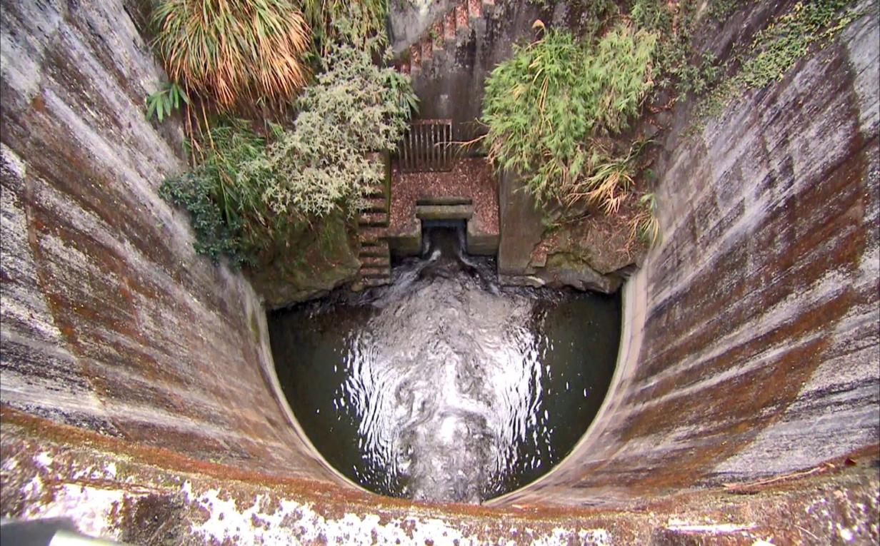 大甲溪流域現存白冷圳取水口