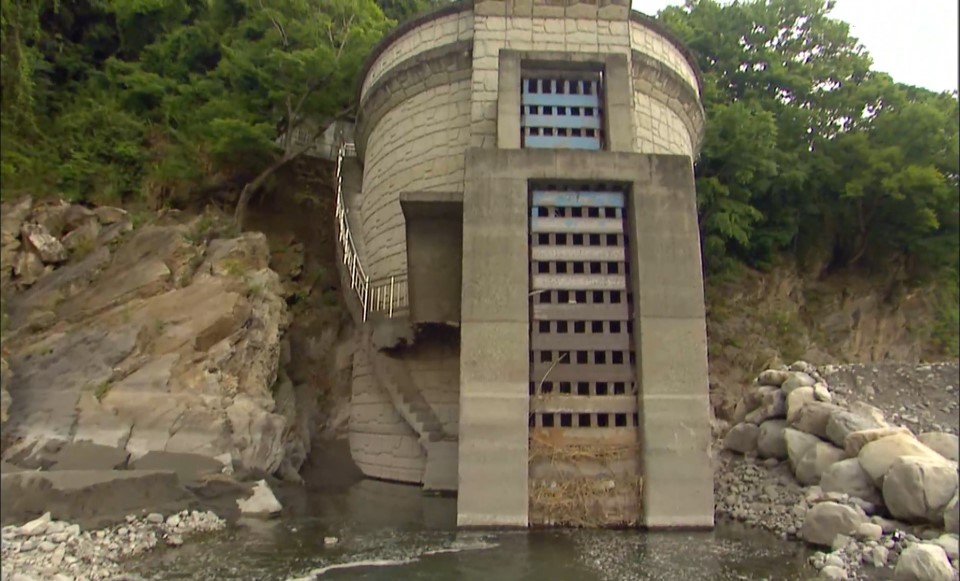 大甲溪流域現存白冷圳取水口