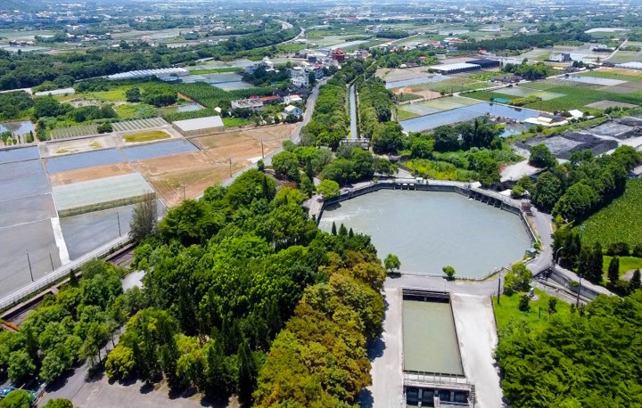 民國時代雲林地區公共給水系統林內分水工俯瞰