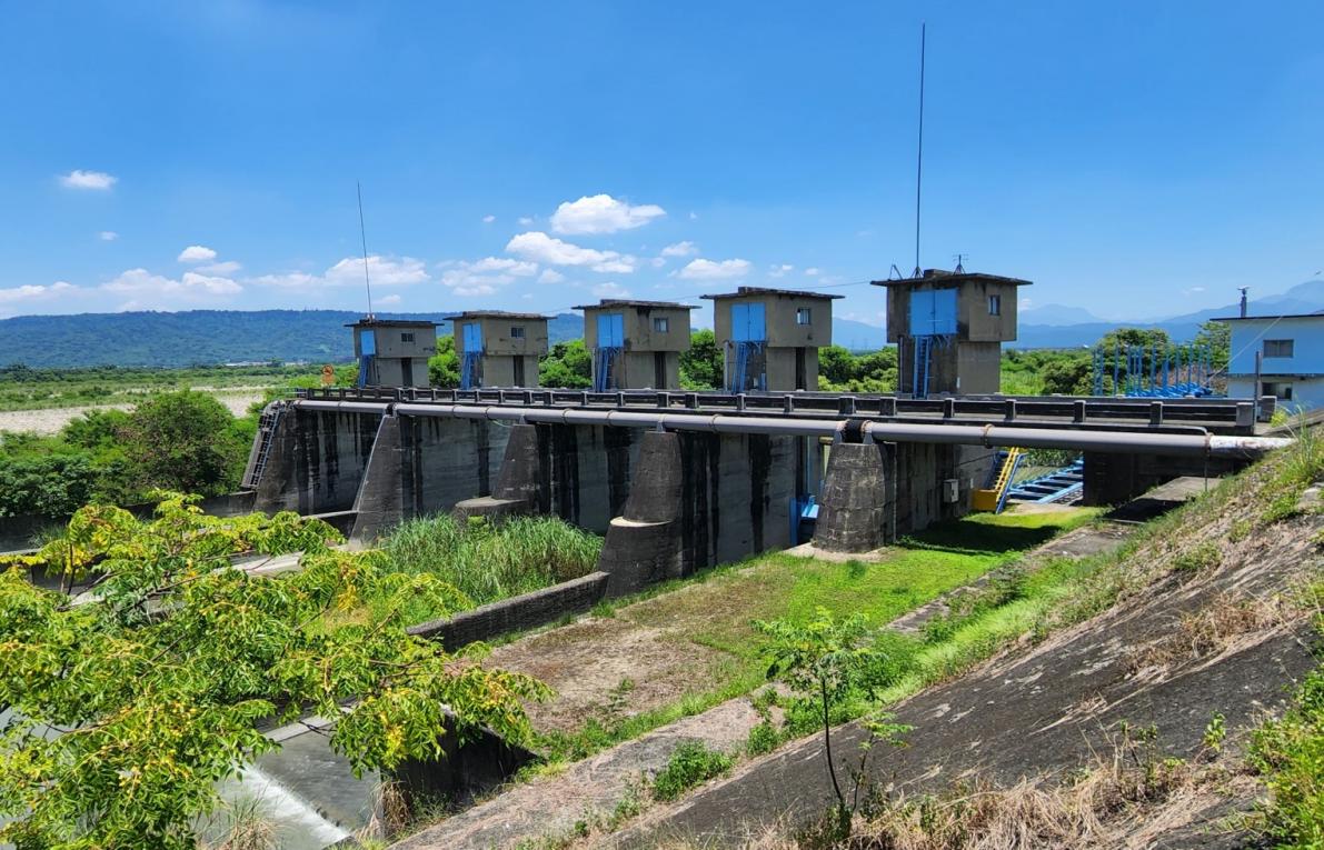 民國時代雲林地區公共給水系統林內分水工濁水溪二號水門取水口