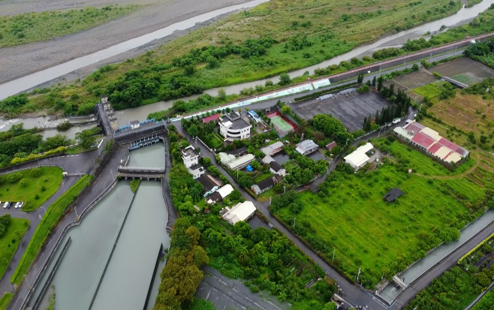 民國時代雲林地區公共給水系統林內分水工濁水溪二號水門取水口
