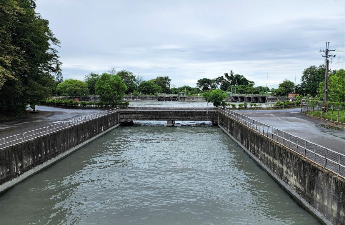 民國時代雲林地區公共給水系統林內分水工濁水溪二號水門進水口