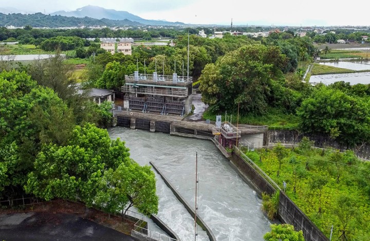 民國時代雲林地區公共給水系統林內分水工濁水發電廠取水口