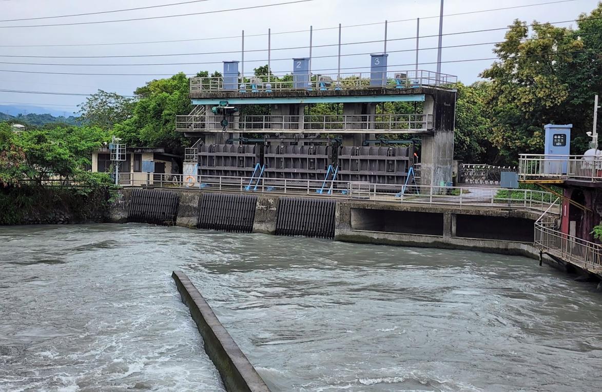 民國時代雲林地區公共給水系統林內分水工濁水發電廠取水口