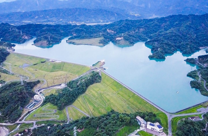 民國時代雲林地區公共給水系統湖山水庫全貌