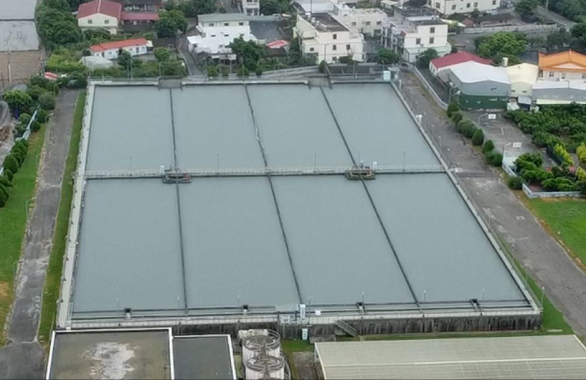 民國時代雲林地區公共給水系統林內淨水場設施平面圖