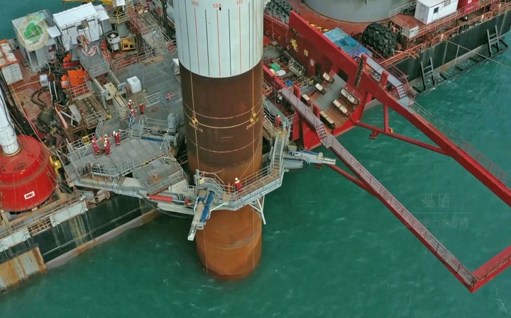 離岸風電水下基樁安裝