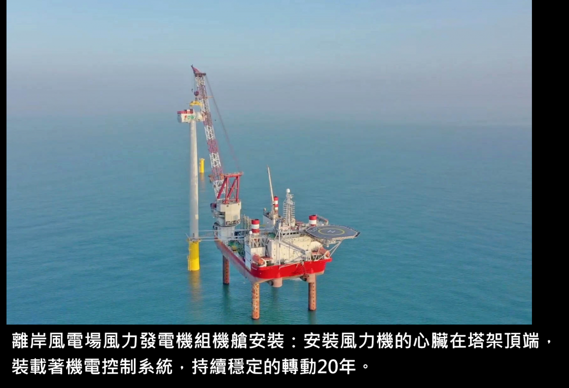 離岸風電場風力發電機組機艙安裝