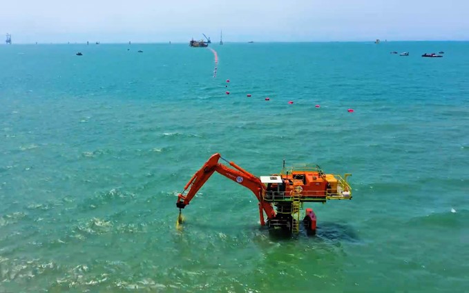 離岸風電場海底佈纜