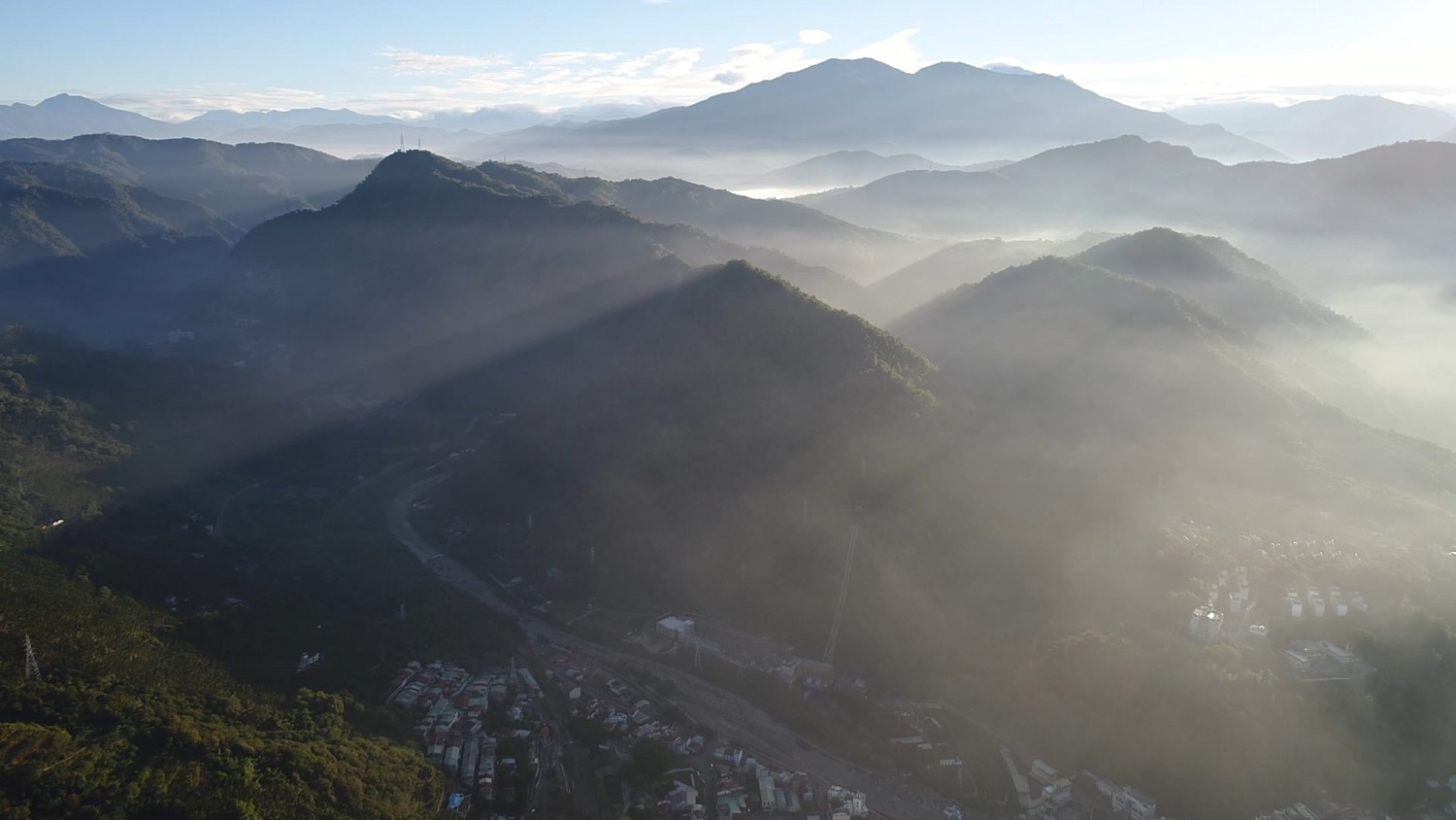 濁水溪流域鳥瞰