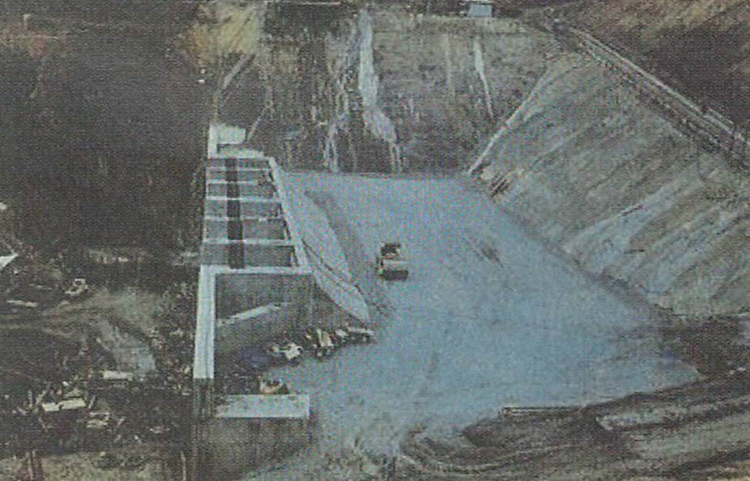 濁水溪流域明湖電廠進水口結構施工