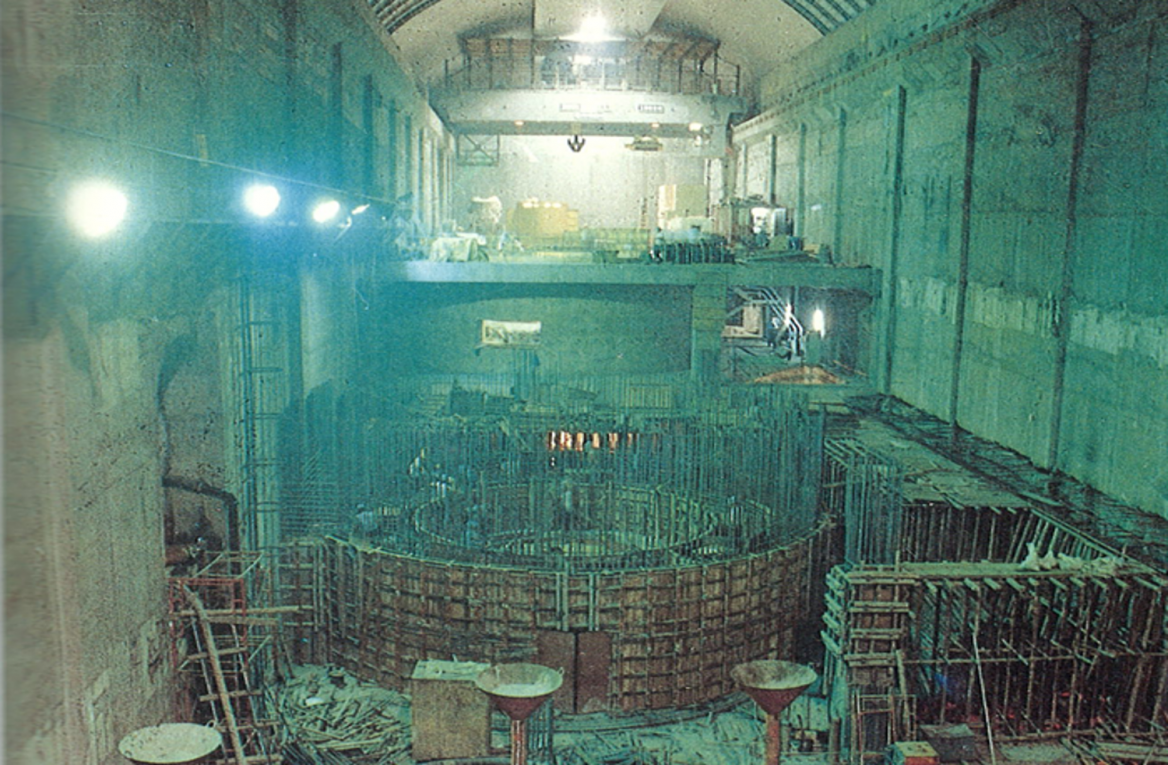 濁水溪流域明湖電廠地下廠房發電機組施工