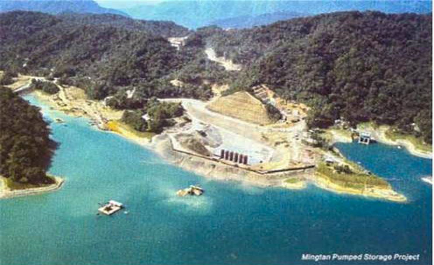 濁水溪流域明潭電廠上池(日月潭)進水口(施工中）