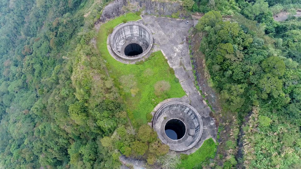濁水溪流域明潭電廠平壓塔俯瞰
