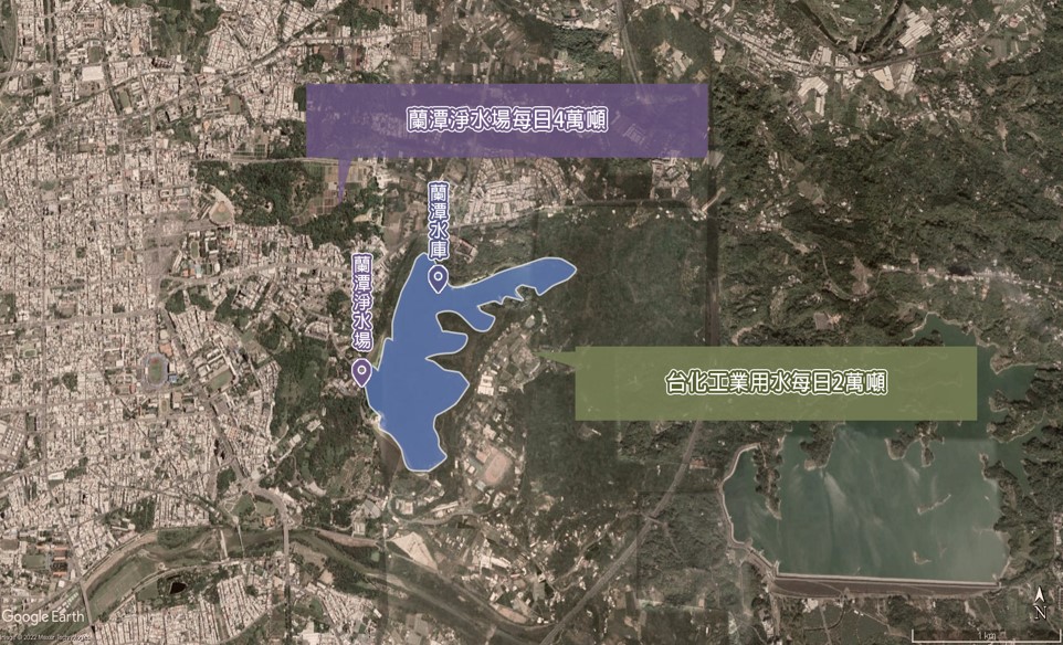 日治時代嘉義地區公共給水蘭潭水庫供水量