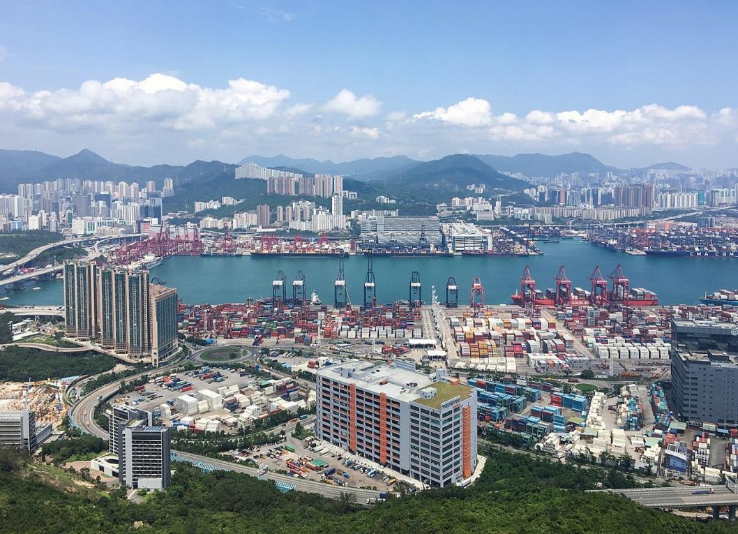 香港的葵青貨櫃碼頭