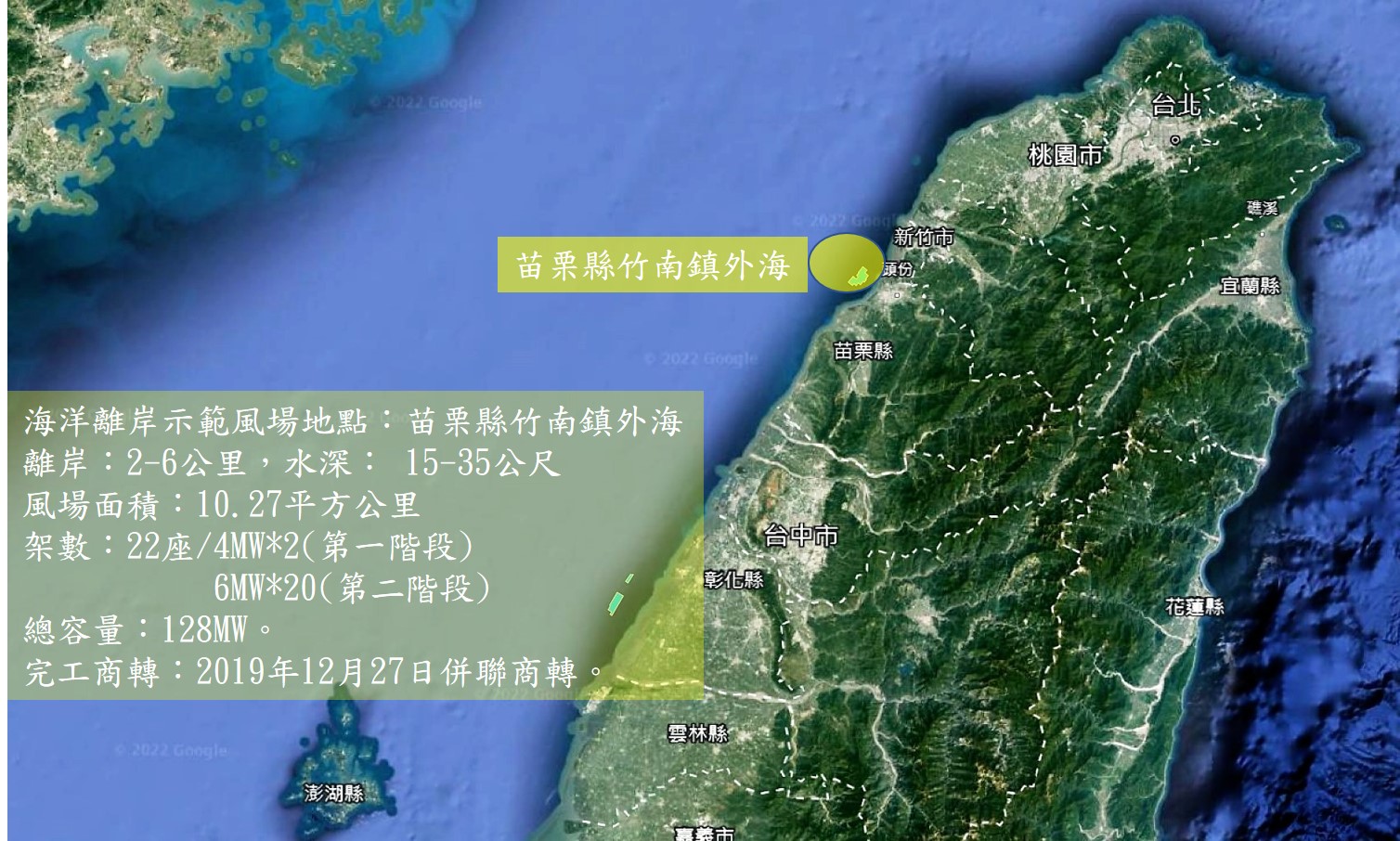 海洋示範風電及海能風電-海洋風電(Formosa 1)