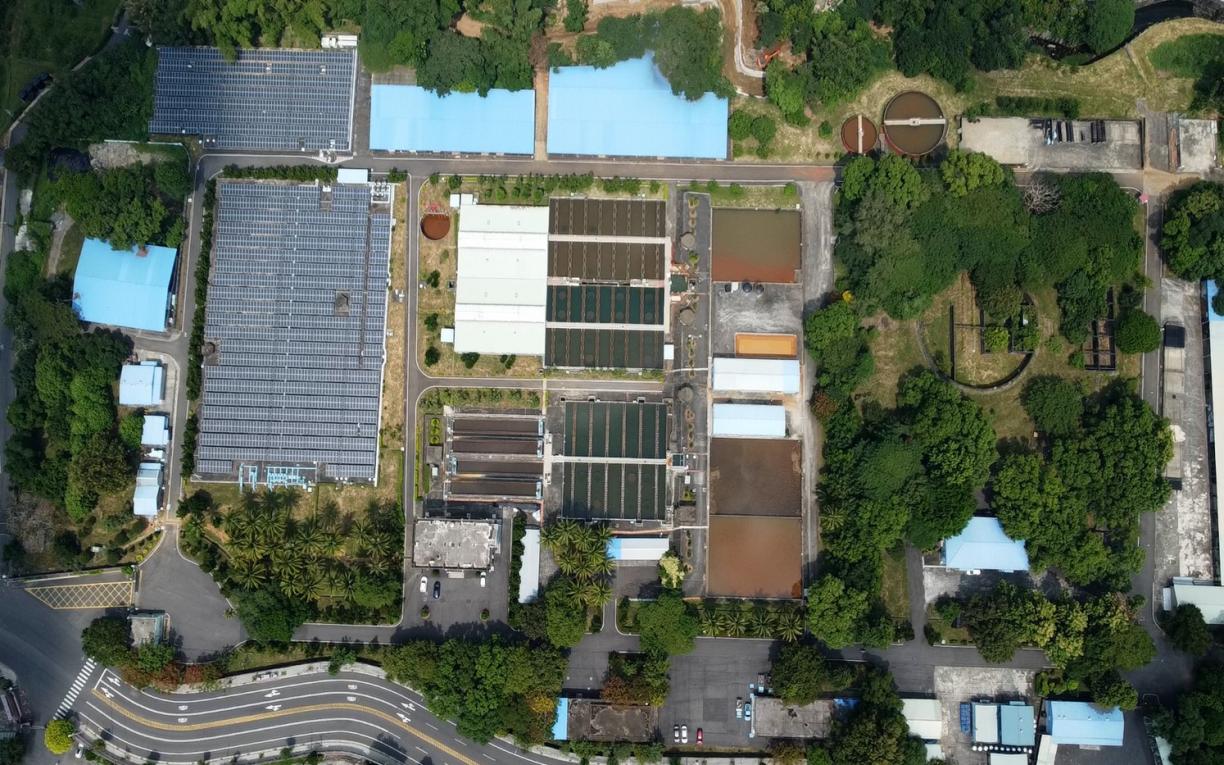 民國時代嘉義地區公共給水公園淨水場俯瞰