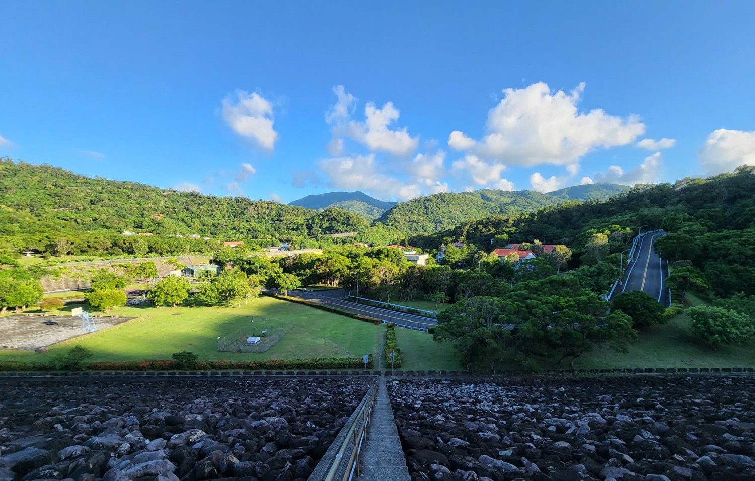 民國時期高屏地區公共給水牡丹水庫一景