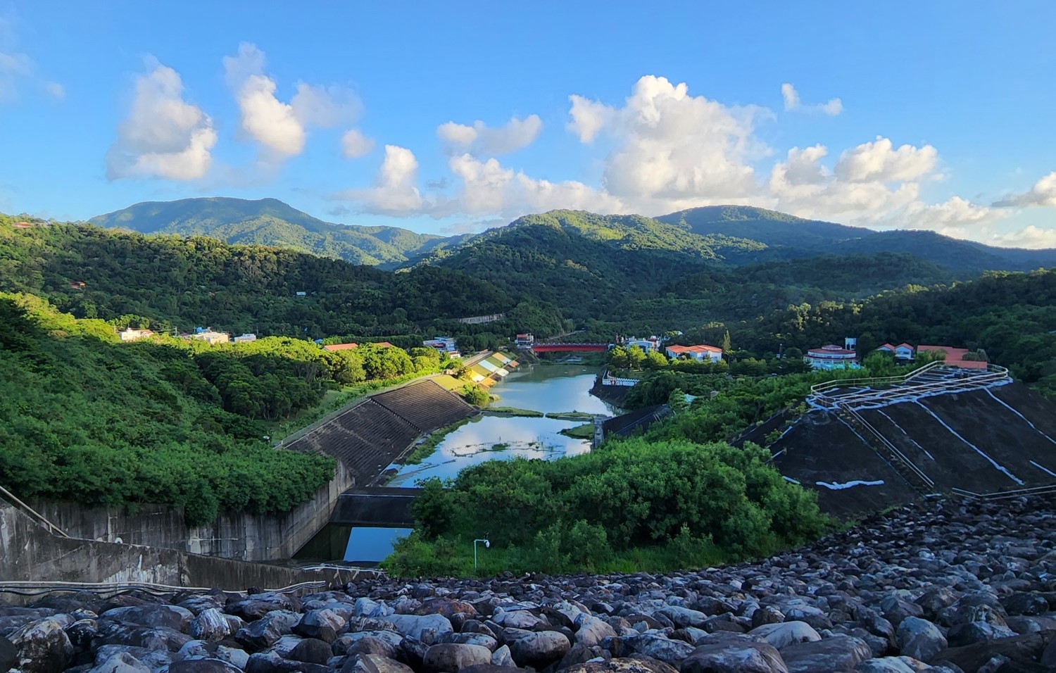 民國時期高屏地區公共給水牡丹水庫一景