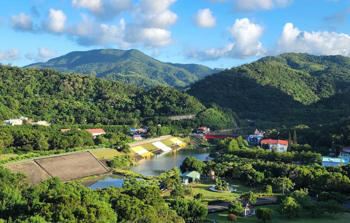 民國時期高屏地區公共給水牡丹水庫一景