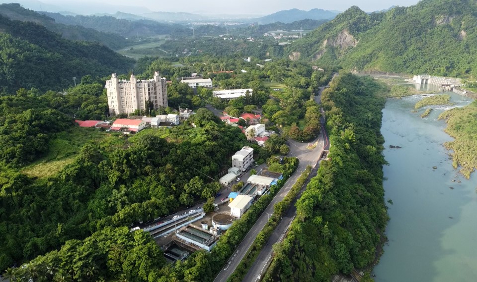 民國時代台南地區公共給水楠玉淨水場俯瞰