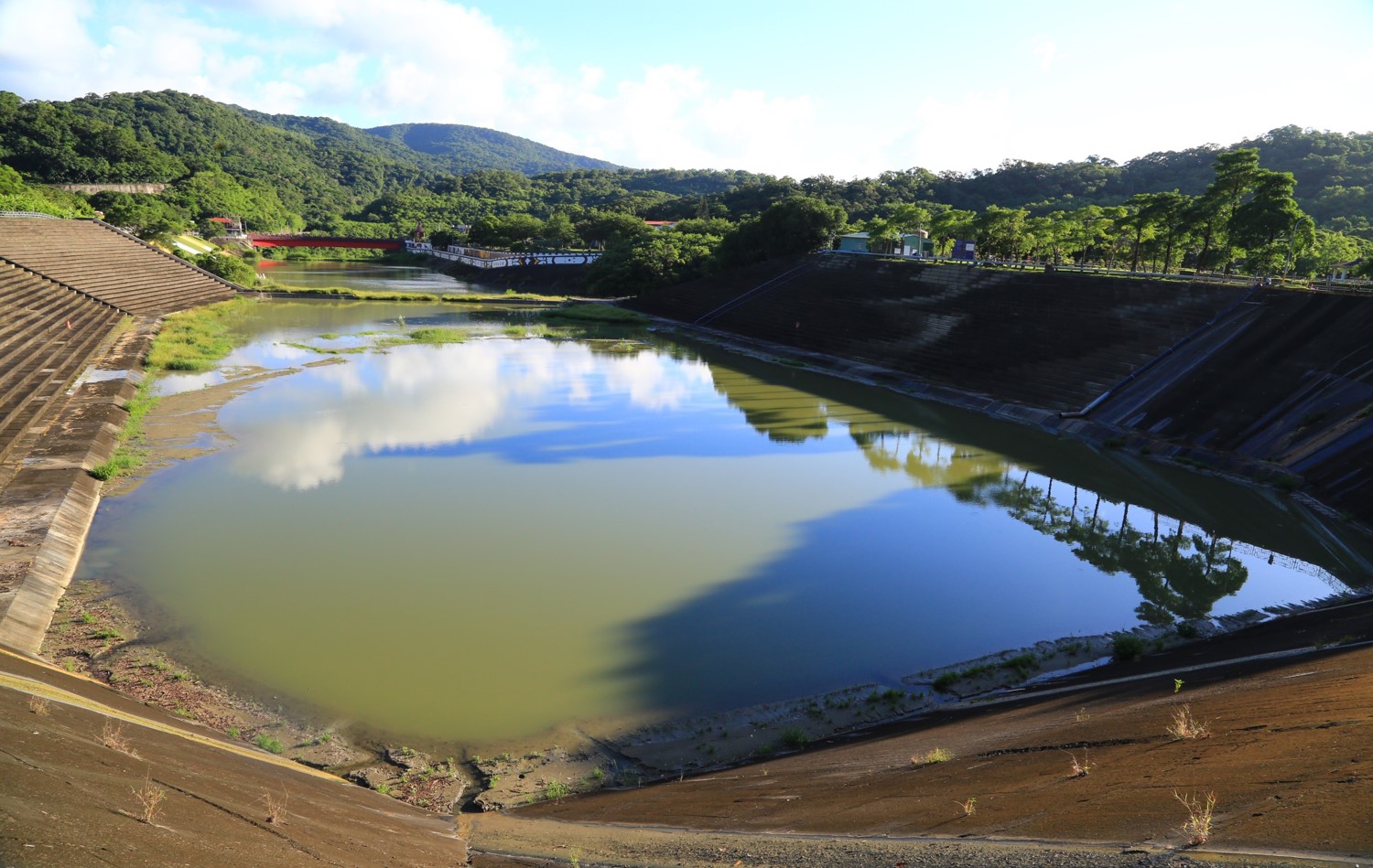 民國時期高屏地區公共給水牡丹水庫一景