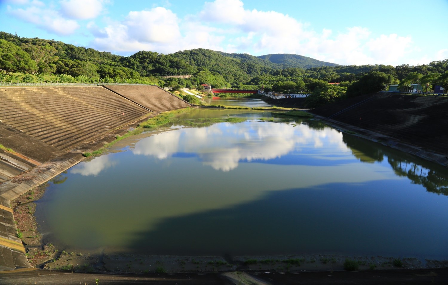 民國時期高屏地區公共給水牡丹水庫一景