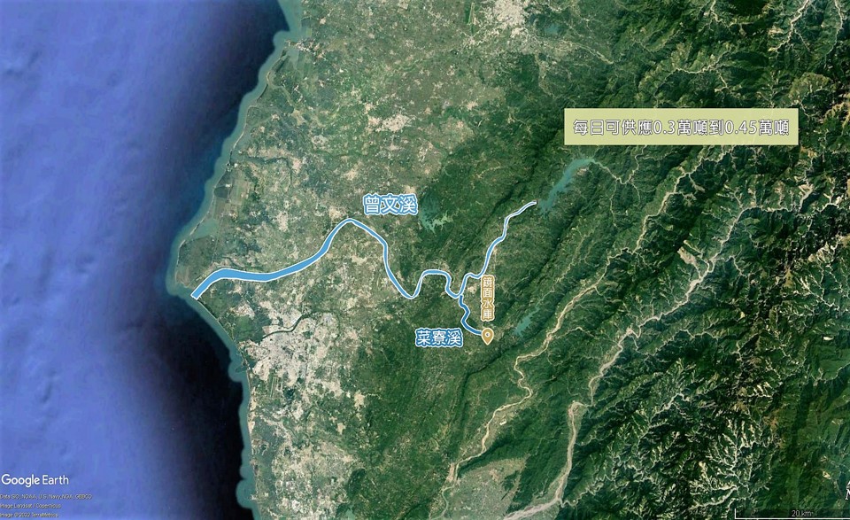 民國時代台南地區公共給水鏡面淨水場水源鏡面水庫