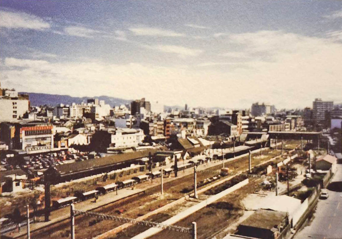 臺北市區鐵路地下化第三期工程「萬板專案」昔日萬華車站附近景觀