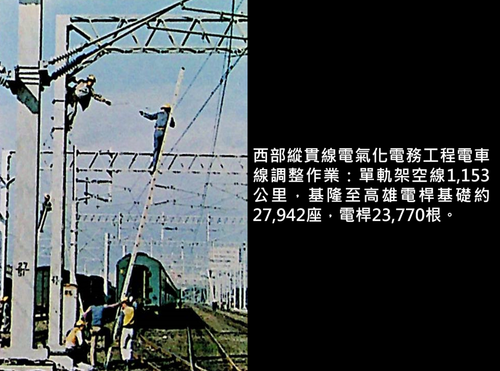 西部縱貫線電氣化電務工程電車線調整作業